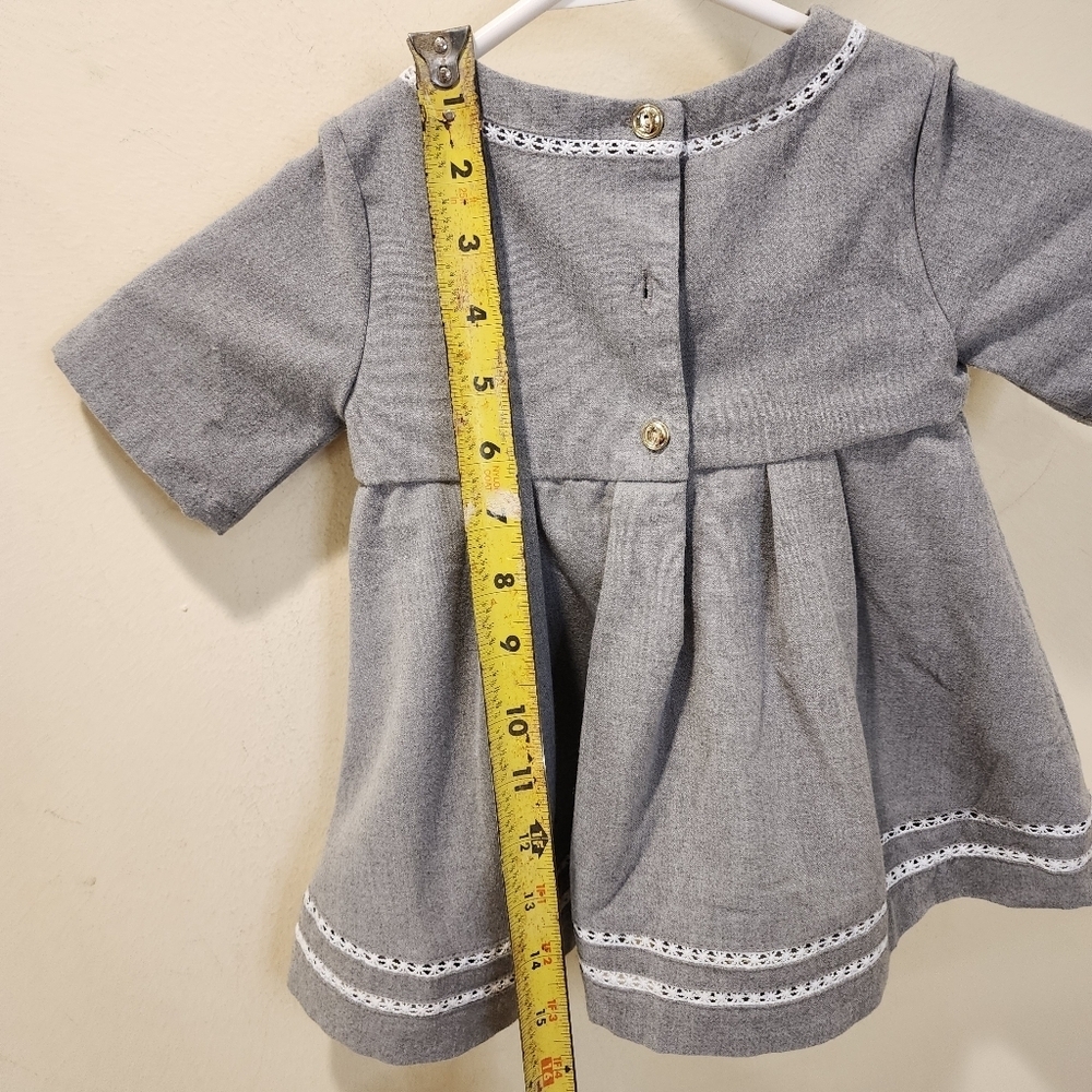 TAHARI  gray Baby girls dress size 2t - Picture 13 of 14